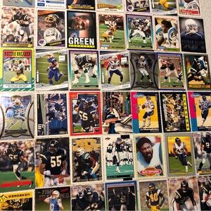 42 San Diego Chargers Football Cards Keenan Allen Justin Herbert Junior Seau